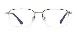 ROCOCO ROC 8552-C.03 Optik Genç Erkek Köşeli Yarım Çerçeveli Titanyum - ROCOCO