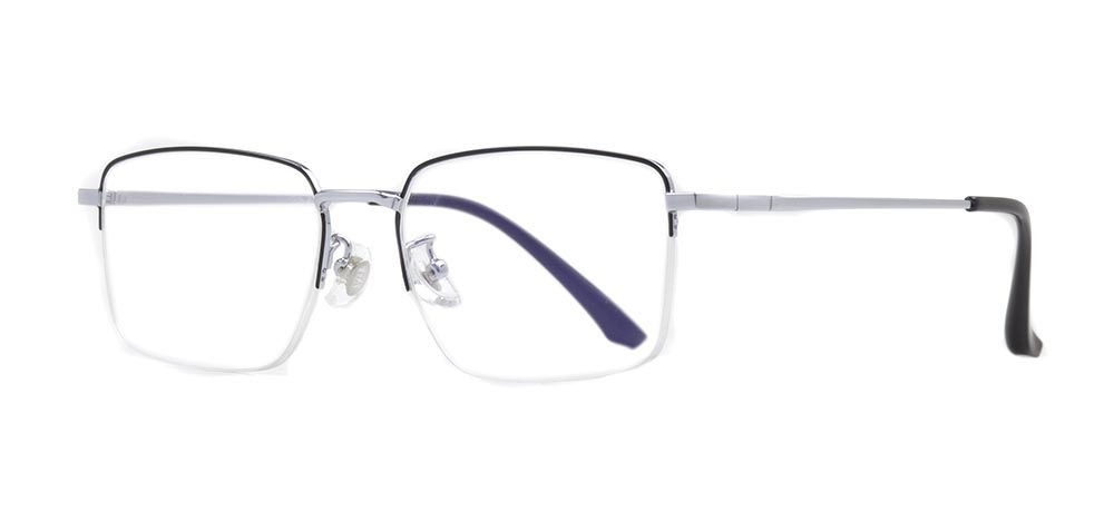 ROCOCO ROC 8552-C.04 Optik Genç Erkek Köşeli Yarım Çerçeveli Titanyum - 2