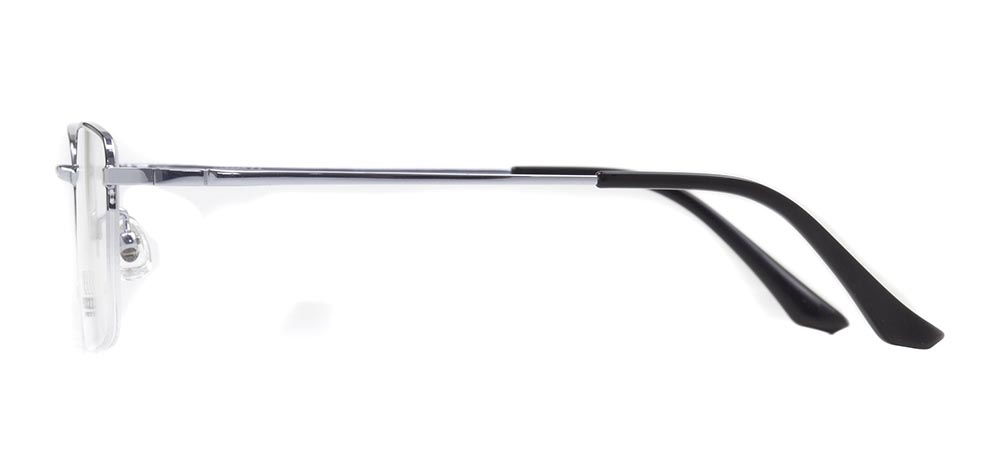 ROCOCO ROC 8552-C.04 Optik Genç Erkek Köşeli Yarım Çerçeveli Titanyum - 3