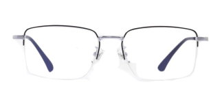 ROCOCO ROC 8552-C.04 Optik Genç Erkek Köşeli Yarım Çerçeveli Titanyum - ROCOCO