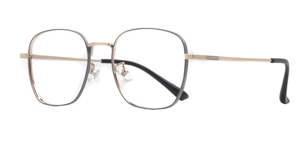 ROCOCO ROC 8554-C.07 Optik Genç Kadın Köşeli Çerçeveli Titanyum - 2