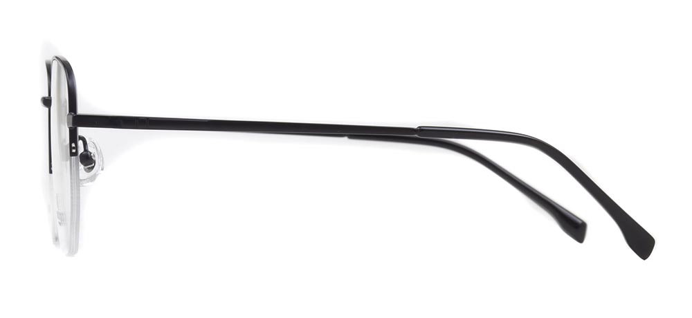 ROCOCO ROC 8555-C.02 Optik Genç Erkek, Kadın, Unisex Köşeli Yarım Çerçeveli Titanyum - 3
