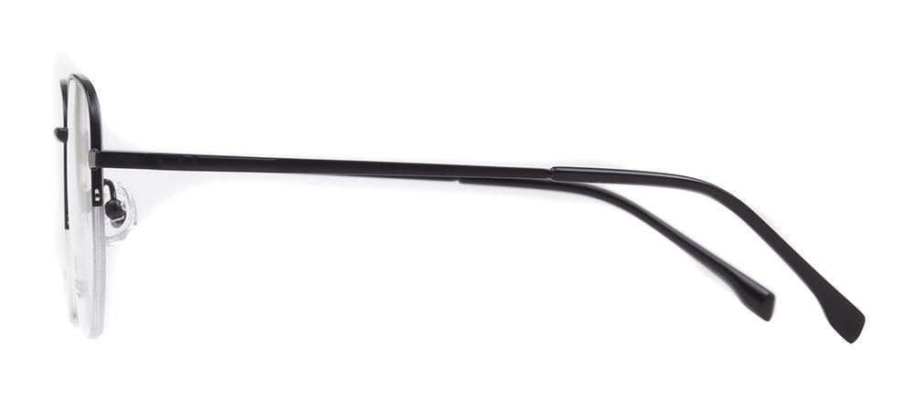 ROCOCO ROC 8555-C.02 Optik Genç Erkek,Kadın,Unisex Köşeli Yarım Çerçeveli Titanyum - 3