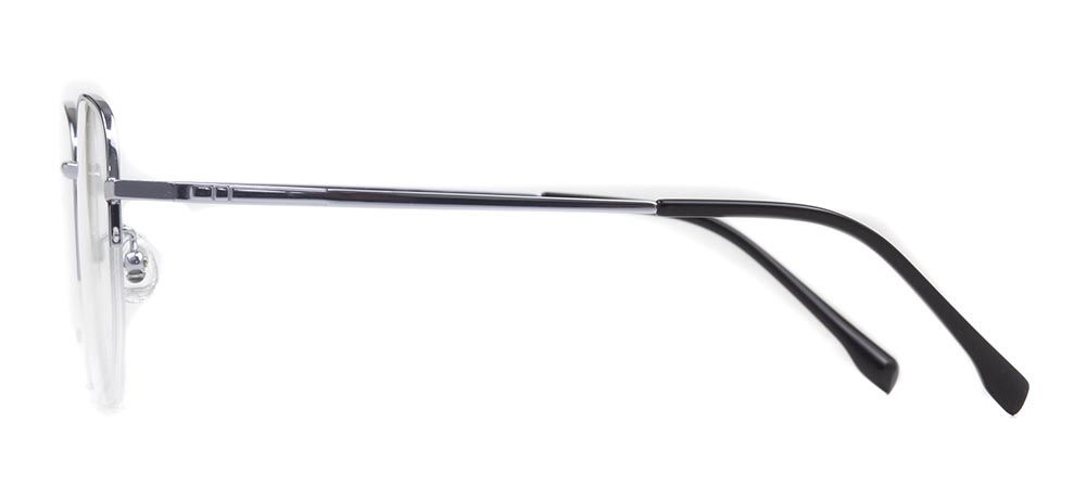 ROCOCO ROC 8555-C.04 Optik Genç Erkek,Kadın,Unisex Köşeli Yarım Çerçeveli Titanyum - 3