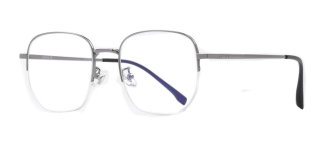 ROCOCO ROC 8555-C.07 Optik Genç Erkek, Kadın, Unisex Köşeli Yarım Çerçeveli Titanyum - ROCOCO (1)