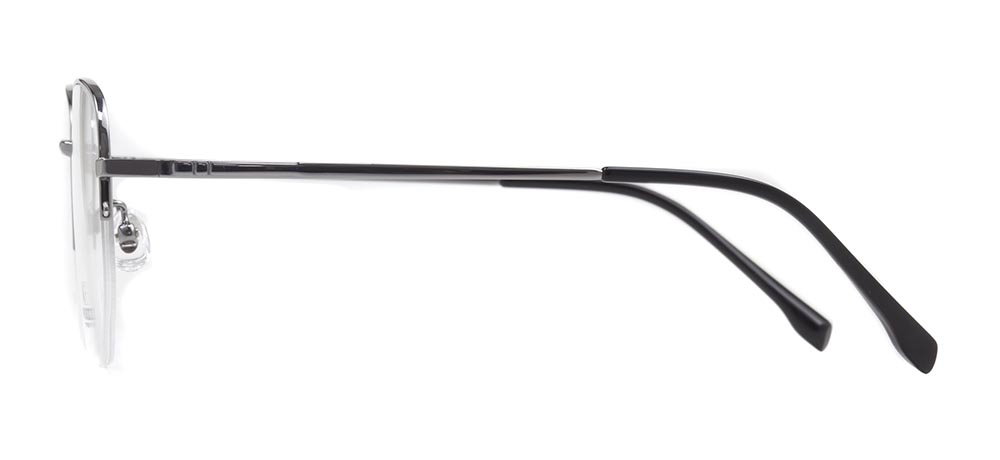 ROCOCO ROC 8555-C.07 Optik Genç Erkek, Kadın, Unisex Köşeli Yarım Çerçeveli Titanyum - 3