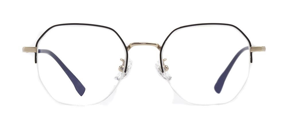 ROCOCO ROC 8558-C.01 Optik Genç Kadın Geometrik Yarım Çerçeveli Titanyum - 1