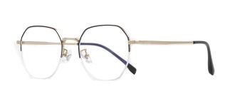 ROCOCO ROC 8558-C.01 Optik Genç Kadın Geometrik Yarım Çerçeveli Titanyum - ROCOCO (1)