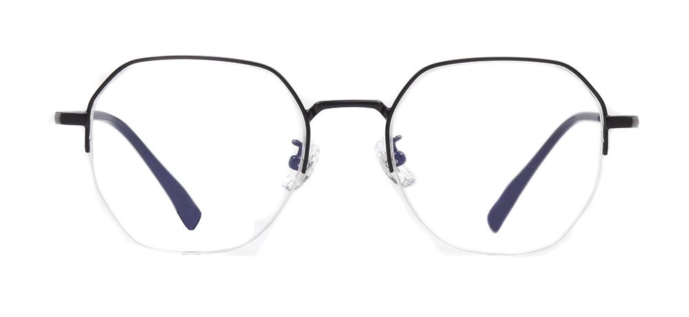 ROCOCO ROC 8558-C.02 Optik Genç Erkek, Kadın, Unisex Geometrik Yarım Çerçeveli Titanyum - 1