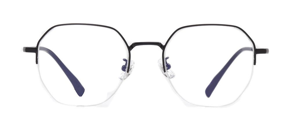 ROCOCO ROC 8558-C.02 Optik Genç Erkek,Kadın,Unisex Geometrik Yarım Çerçeveli Titanyum - 1