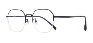 ROCOCO ROC 8558-C.02 Optik Genç Erkek,Kadın,Unisex Geometrik Yarım Çerçeveli Titanyum - ROCOCO (1)