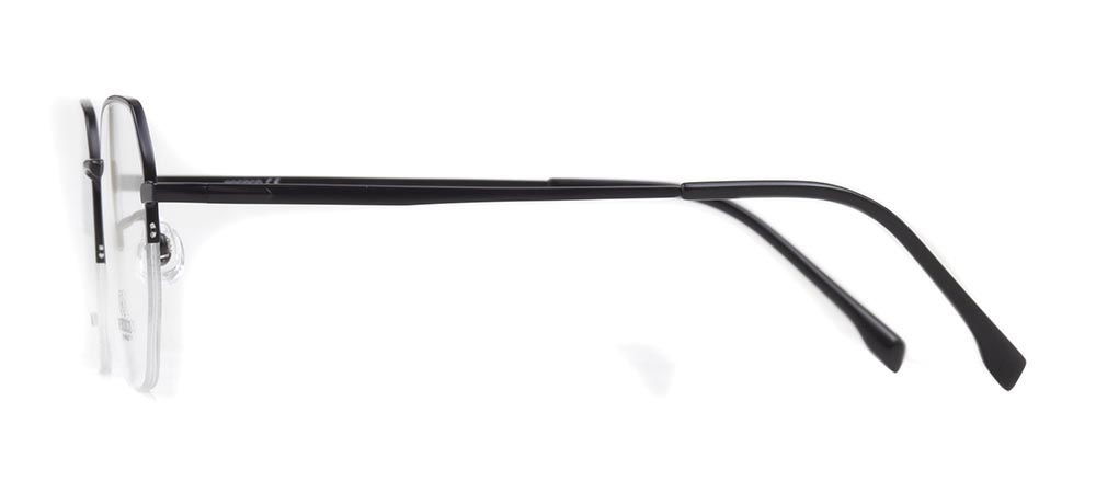 ROCOCO ROC 8558-C.02 Optik Genç Erkek,Kadın,Unisex Geometrik Yarım Çerçeveli Titanyum - 3