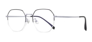ROCOCO ROC 8558-C.04 Optik Genç Erkek, Kadın, Unisex Geometrik Yarım Çerçeveli Titanyum - ROCOCO (1)