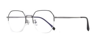 ROCOCO ROC 8558-C.07 Optik Genç Erkek, Kadın, Unisex Geometrik Yarım Çerçeveli Titanyum - ROCOCO (1)