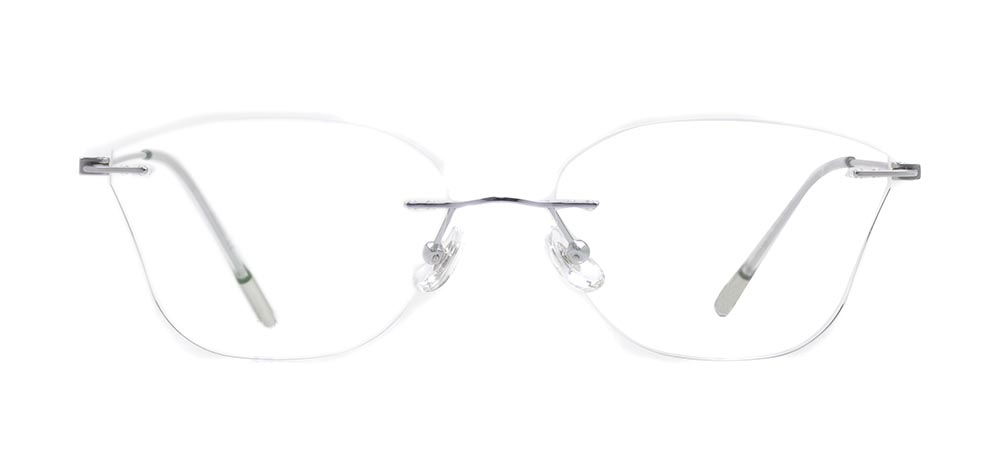 ROCOCO ROC 8559-C.02 Optik Genç Kadın Çekik Çerçevesiz Titanyum - 1