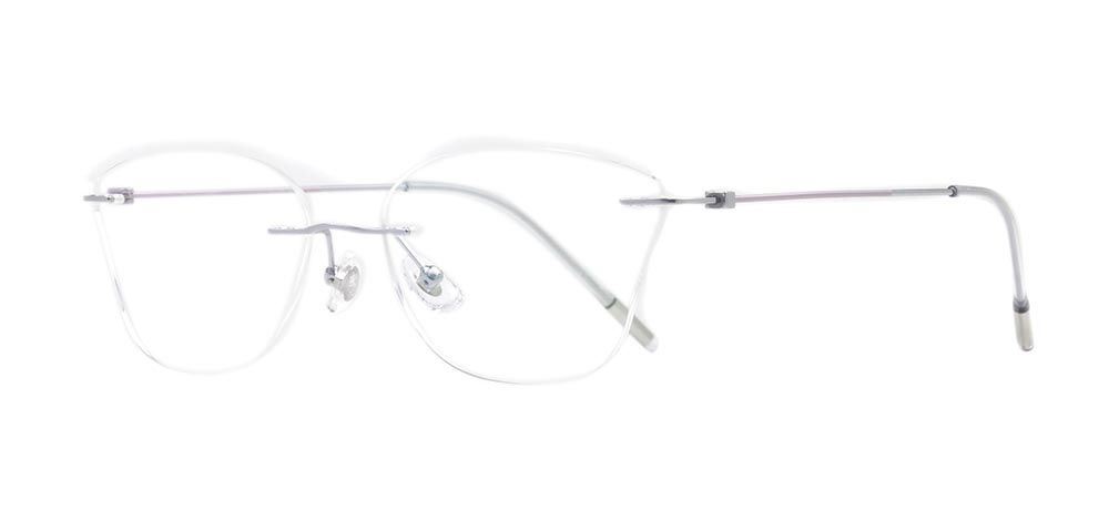 ROCOCO ROC 8559-C.02 Optik Genç Kadın Çekik Çerçevesiz Titanyum - 2