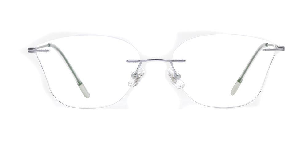 ROCOCO ROC 8559-C.04 Optik Genç Kadın Çekik Çerçevesiz Titanyum - 1