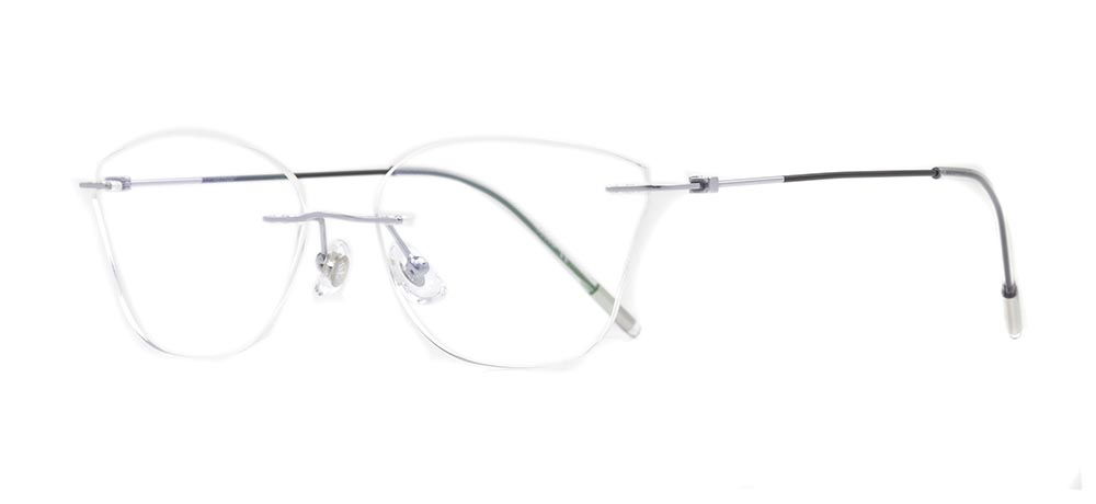 ROCOCO ROC 8559-C.04 Optik Genç Kadın Çekik Çerçevesiz Titanyum - 2