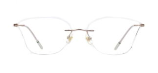 ROCOCO ROC 8559-C.05 Optik Genç Kadın Çekik Çerçevesiz Titanyum 