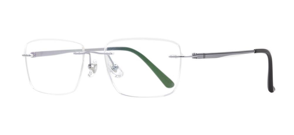 ROCOCO ROC 8560-C.02 Optik Genç Erkek Köşeli Çerçevesiz Titanyum - 2