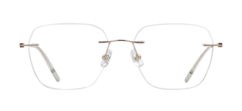 ROCOCO ROC 8561-C.01 Optik Genç Kadın Köşeli Çerçevesiz Titanyum - 1