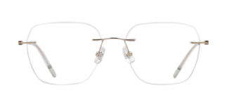 ROCOCO ROC 8561-C.01 Optik Genç Kadın Köşeli Çerçevesiz Titanyum - ROCOCO