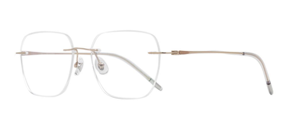 ROCOCO ROC 8561-C.01 Optik Genç Kadın Köşeli Çerçevesiz Titanyum - 2