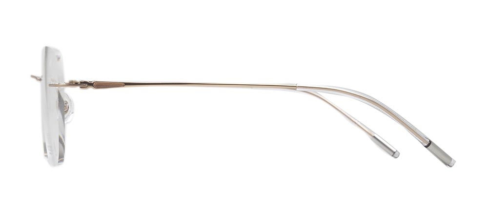 ROCOCO ROC 8561-C.01 Optik Genç Kadın Köşeli Çerçevesiz Titanyum - 3