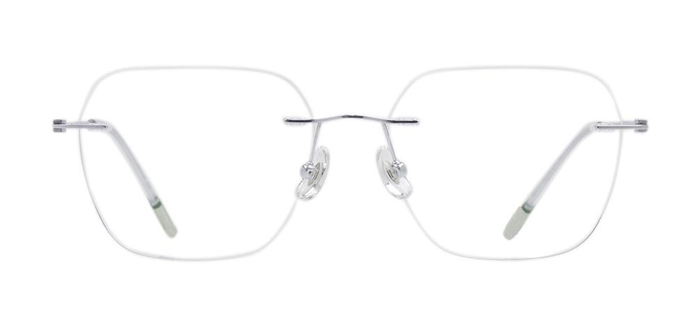 ROCOCO ROC 8561-C.02 Optik Genç Erkek,Kadın,Unisex Köşeli Çerçevesiz Titanyum - 1