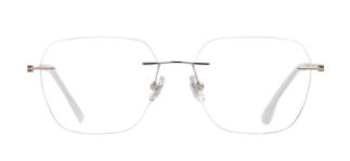 ROCOCO ROC 8561-C.03 Optik Genç Kadın Köşeli Çerçevesiz Titanyum - ROCOCO