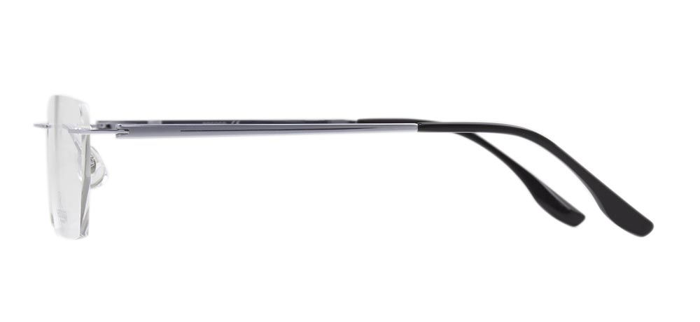 ROCOCO ROC 8562-C.02 Optik Genç Erkek Köşeli Çerçevesiz Titanyum - 3