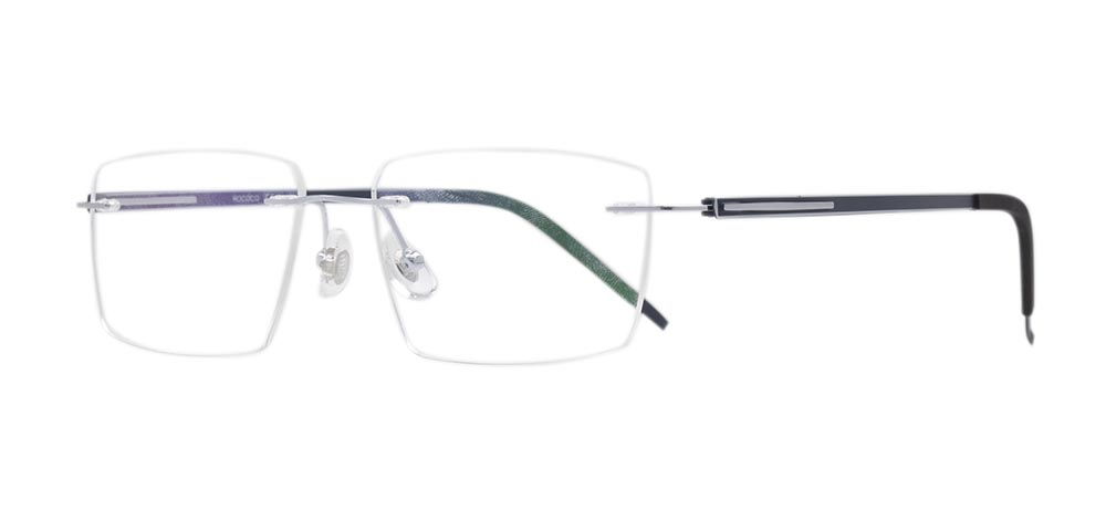 ROCOCO ROC 8563-C.01 Optik Genç Erkek Köşeli Çerçevesiz Titanyum - 2