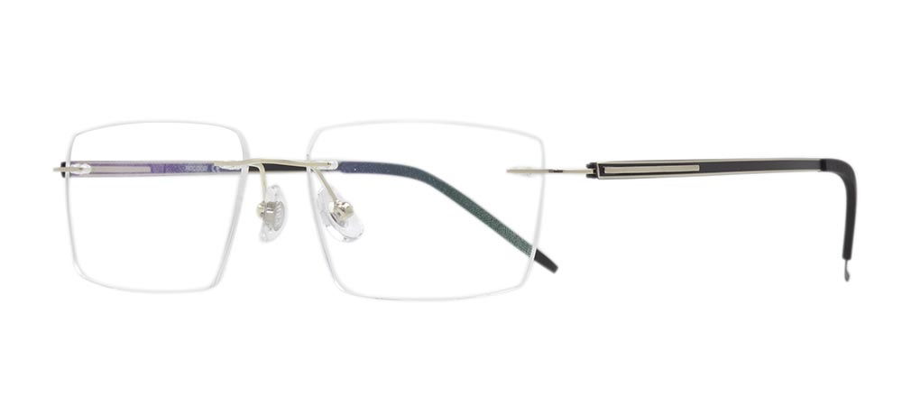 ROCOCO ROC 8563-C.02 Optik Genç Erkek,Kadın,Unisex Köşeli Çerçeveli Titanyum - 2