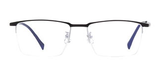 ROCOCO ROC 8572-C4 Optik Genç Erkek Köşeli Yarım Çerçeveli Metal - ROCOCO