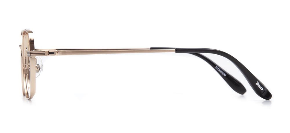 ROCOCO ROC 8576-C.02 Optik Genç Erkek,Kadın,Unisex Köşeli Çerçeveli Titanyum - 3