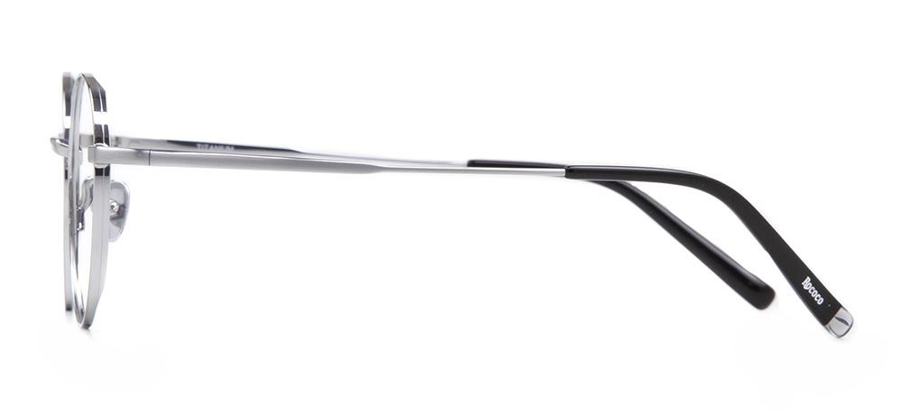 ROCOCO ROC 8580-C.03 Optik Genç Kadın Oval Çerçeveli Titanyum - 3