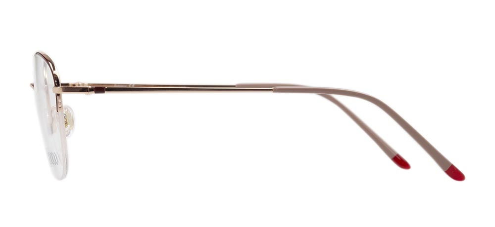 ROCOCO ROC 8651-C.01 Optik Genç,Yetişkin Kadın Oval Yarım Çerçeveli Titanyum - 3