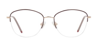 ROCOCO ROC 8651-C.01 Optik Genç,Yetişkin Kadın Oval Yarım Çerçeveli Titanyum - ROCOCO