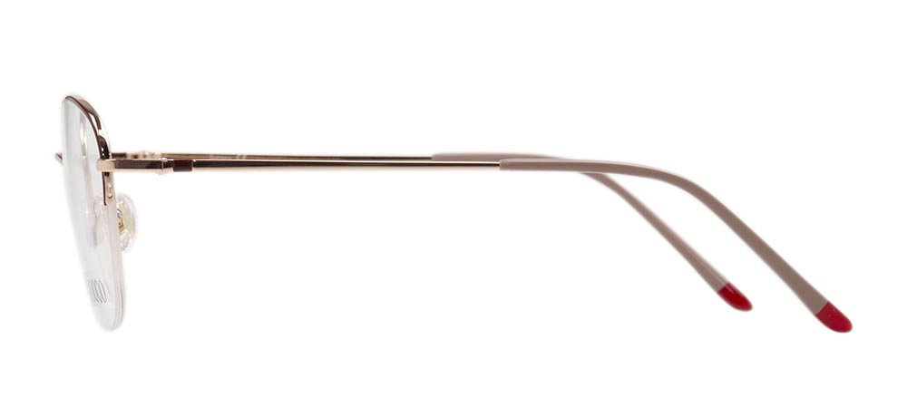 ROCOCO ROC 8651-C.01 Optik Genç,Yetişkin Kadın Oval Yarım Çerçeveli Titanyum - 3