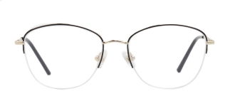 ROCOCO ROC 8651-C.02 Optik Genç,Yetişkin Kadın Oval Yarım Çerçeveli Titanyum - ROCOCO