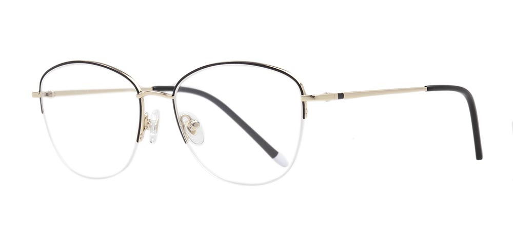 ROCOCO ROC 8651-C.02 Optik Genç,Yetişkin Kadın Oval Yarım Çerçeveli Titanyum - 2