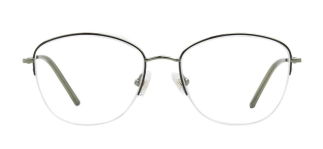 ROCOCO ROC 8651-C.03 Optik Genç,Yetişkin Kadın Oval Yarım Çerçeveli Titanyum - ROCOCO