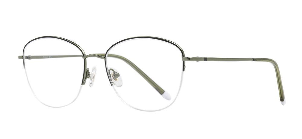 ROCOCO ROC 8651-C.03 Optik Genç,Yetişkin Kadın Oval Yarım Çerçeveli Titanyum - 2