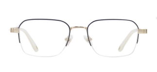 ROCOCO ROC 8652-C.02 Optik Genç,Yetişkin Erkek Köşeli Yarım Çerçeveli Titanyum - ROCOCO