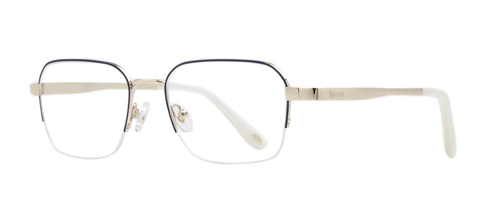 ROCOCO ROC 8652-C.02 Optik Genç,Yetişkin Erkek Köşeli Yarım Çerçeveli Titanyum - 2