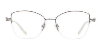 ROCOCO ROC 8654-C.02 Optik Genç,Yetişkin Kadın Çekik Yarım Çerçeveli Titanyum - ROCOCO