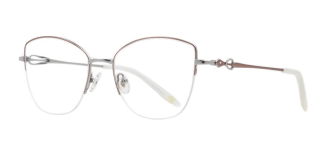 ROCOCO ROC 8654-C.02 Optik Genç,Yetişkin Kadın Çekik Yarım Çerçeveli Titanyum - ROCOCO (1)