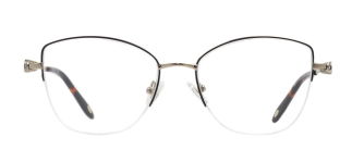 ROCOCO ROC 8654-C.03 Optik Genç,Yetişkin Kadın Çekik Yarım Çerçeveli Titanyum 