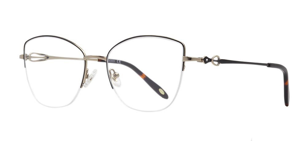 ROCOCO ROC 8654-C.03 Optik Genç,Yetişkin Kadın Çekik Yarım Çerçeveli Titanyum - 2