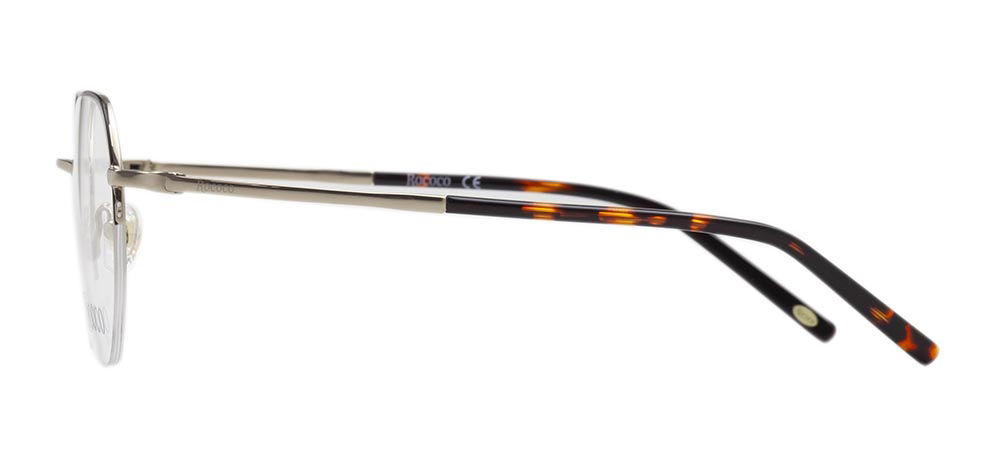 ROCOCO ROC 8655-C.01 Optik Genç Erkek,Kadın,Unisex Geometrik Yarım Çerçeveli Titanyum - 3